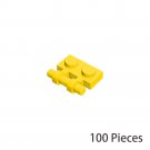 100x Yellow Part 2540 Plate 1x2 w. Stick Building Pieces 100% Compatible