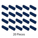 20x Dark Blue 2653 Brick Special 1x4 with Groove / Sliding Piece 1x4 Brand New