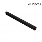 BuildMoc 2465 Brick 1 X 16 Black Building Pieces Bricks 100% Compatible | QTY 20
