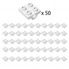 50 PCS White 2817 Technic Doub. Bearing PL.2x2/Plate Special 2x2 with 2 Holes 50 PCS White 2817 Technic Doub. Bearing PL.2x2/Plate Special 2x2 with 2 Holes