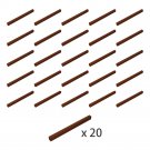 BuildMoc 2465 Brick 1X16 Reddish Brown Building Pieces Bricks | QTY 20