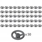 50x Dark Gray 2819 Steering Wheel ∅24/Steering Wheel w. 3 Studs Diameter