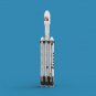 BuildMoc 9-Type Super Heavy Launch Vehicle Model with Fairing 1797 Pieces