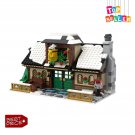 BuildMoc Modular Buildings Winter Village Cafe Model 1002 Pieces