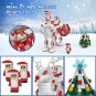 BuildMoc Christmas Deer Giving Gifts Model 730 Bricks