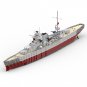 BuildMoc The Gneisenau Battleship 1:200 Scale Model 4694 Pieces