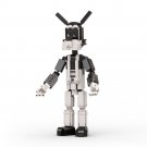 BuildMoc A Tall Anthropomorphic Wolf Wearing White Overalls and Black Boots