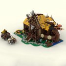 BuildMoc Half-House and Half-Boat Model with Dragon 2795 Pieces Building Toys