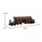 BuildMoc Brown Carriage / Freight Train Model 613 Pieces for 10277 Building Kit