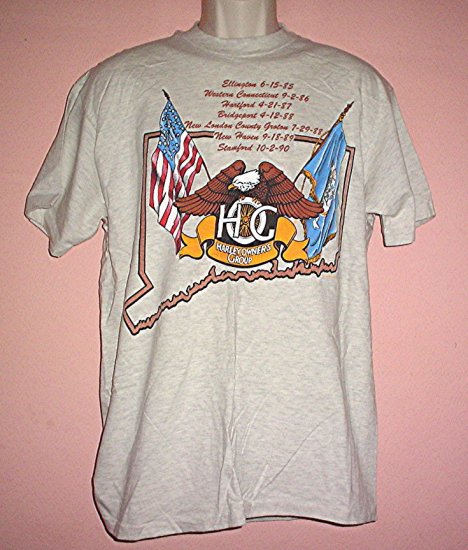 Vintage Harley Davidson tee shirt HOG Connecticut Chapter 1994 Rally ...