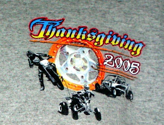 Thanksgiving Sand Dunes Tee Shirt 2005 Gordons Well Motorcycle Dune