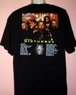 New Korn tee shirt Pop Sux Tour 2002 with guest Disturbed New Korn tee shirt Pop Sux Tour 2002 with guest Disturbed