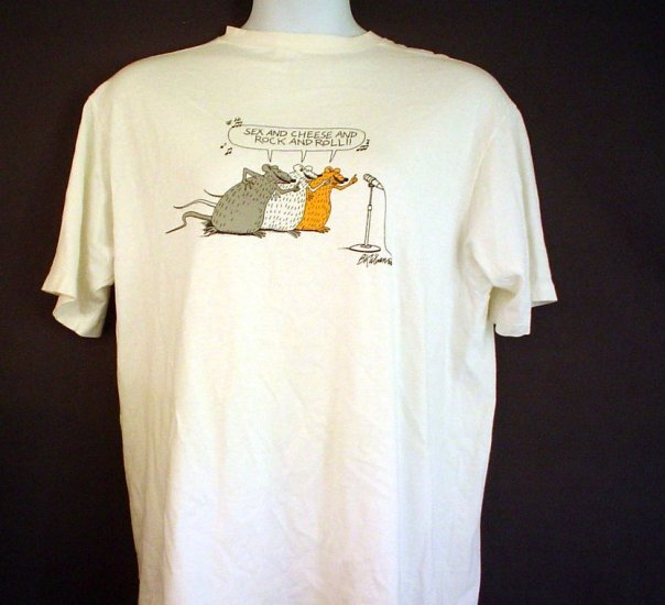 Kliban Cats tee shirt Rock and roll Made in Hawaii USA Size XL