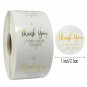 Gold stamping "thank you for your order" transparent gift labels 500pcs/roll #289