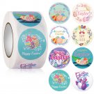 Easter's Day gift decoration greeting labels stickers seals 1.5" 500pcs/roll #DF067