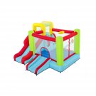 10' Inflatable Bounce House Park with Basketball and Slide