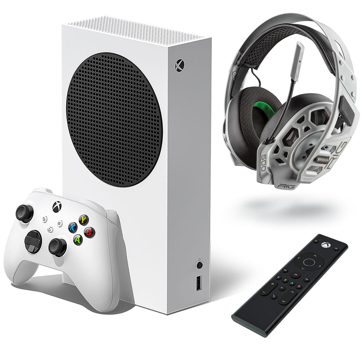 Xbox Series S bundle with Rig 500 Pro EX Wired Headset and PDP Media Remote