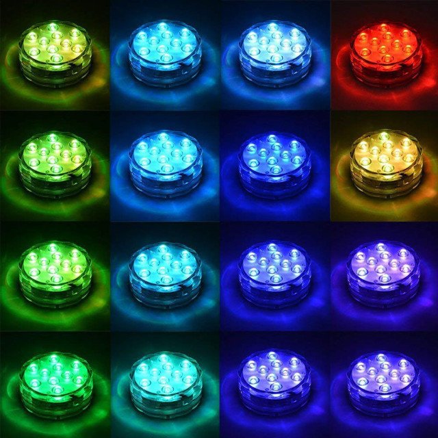 Waterproof Multi Color Submersible LED Lights (5)