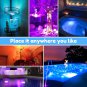 5 Led Remote Controlled RGB Submersible Light Battery Operated Underwater Night Lamp