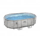 Coleman Power Steel Frm 16' x 10' x 48" Oval Pool