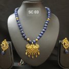 Alluring Monalisa Stone Necklace ,Roundel Monalisa,15 Inch -- Gift For Her.