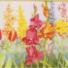 RARE Spring Garden Tulip Iris Crewel Emroidery Kit