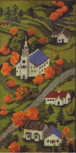 Creatique Village Church with Steeple Needlepoint/Tapestry Kit ON SALE!!