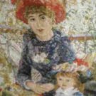 Trammed Kit repro of Renoir's "En La Terrasse" On the Terrace Mother and Child