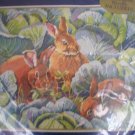 Bucilla Needlepoint Bunny's Cabbage Garden by Nancy Rossi