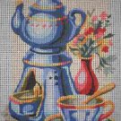 SALE SEG Kitchen "Morning Tea" Tapestry Needlepoint Starter Kit - Canvas and Yarn