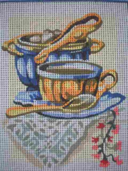 SALE SEG Kitchen "Sugar Bowl" Tapestry Needlepoint Starter Kit - Canvas and Yarn