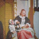 DMC Die Apfelschalerin "The apple peeler" Kitchen Tapestry / Needlepoint Kit