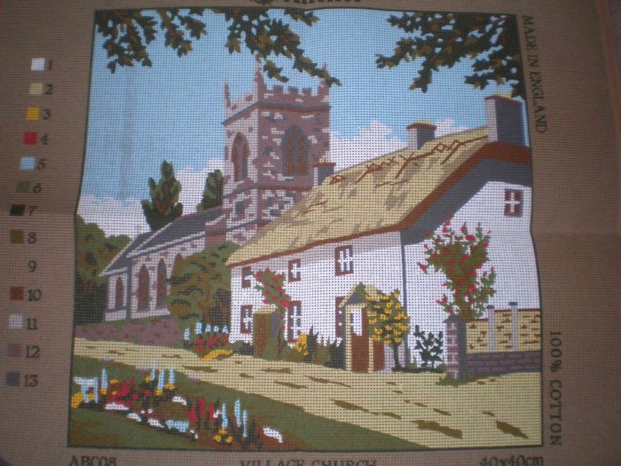 Anchor Village Church Tapestry / Needlepoint / Cross Stitch Kit