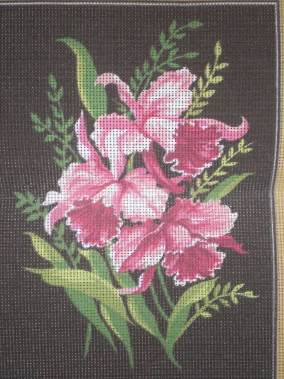 Margot Creations de Paris "Orchid" Tapestry / Needlepoint kit