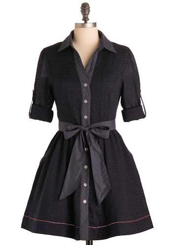 Navy checkered Dress - size Small NWT