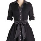 Navy checkered Dress - size Small NWT