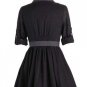 Navy checkered Dress - size Small NWT