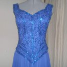 Royal Blue Sequined 1930s style evening gown