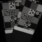 Pillowcases, set of TWO Black & White Patchwork 011801PC