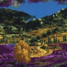 Fabric Picture Panel Lavender Hills