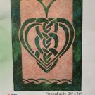 Pattern Quilt Wall Hanging Applique Celtic Hearts