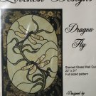 Pattern Fabric Stained Glass Dragon Fly