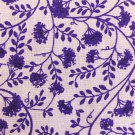 FABRIC Purple Floral on Lavender 2.78 Yard