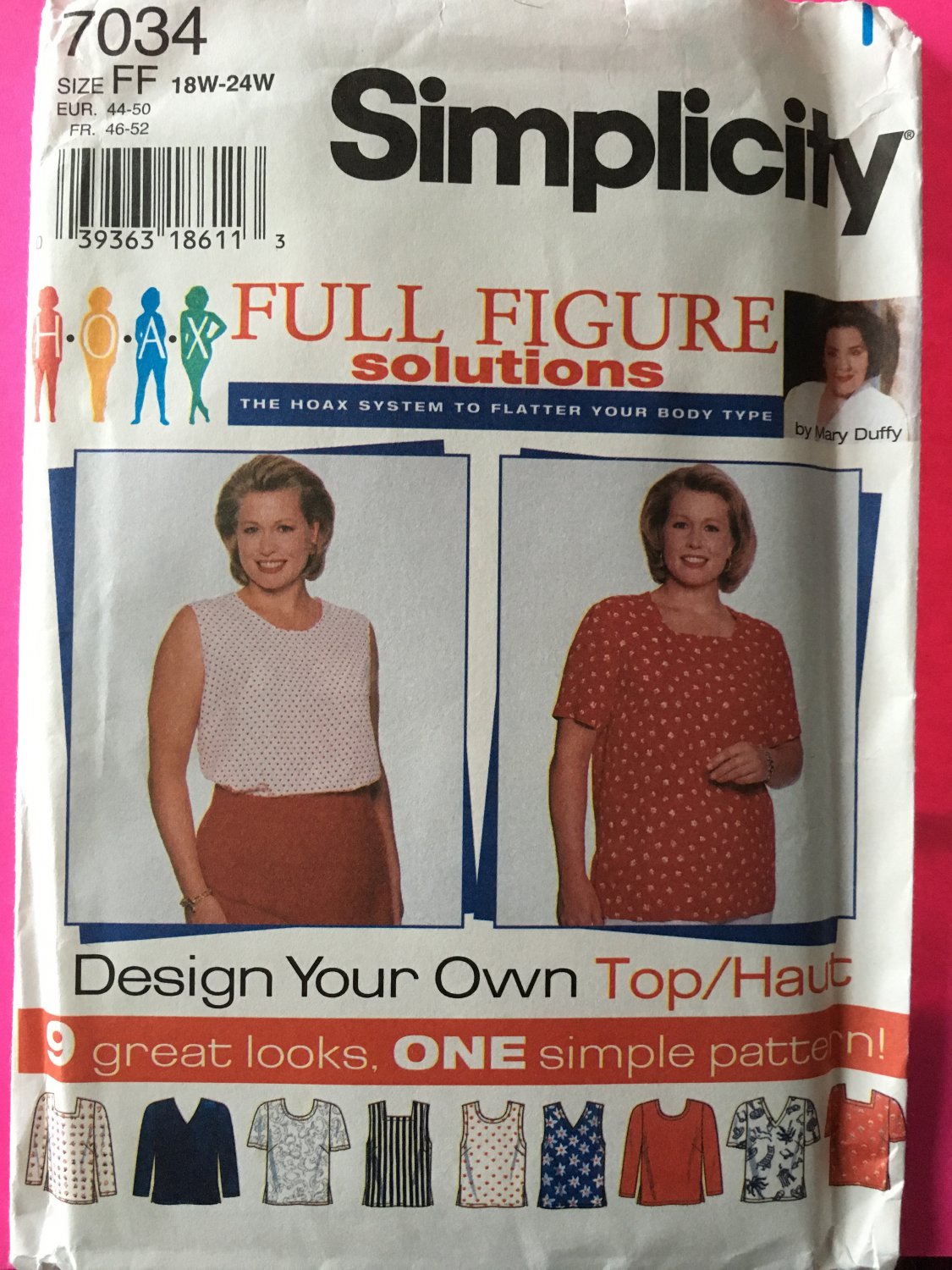 PATTERN SIMPLICITY FULL FIGURE SOLUTIONS 7034