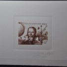 Gabon Space Astronomy Galileo Galilei Artist's Signature 2009  Die proof