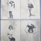 France Pontoise-Metz PC p/n Girl and Cat 1902
