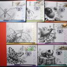 Ukraine 2024 Fauna Insects Set of 7 Maximumcard Ukraine 2024 Fauna Insects Set of 7 Maximumcard