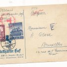 Germany Third Reich PC with SG p/n in Belgium Military censorship 1940 Germany Third Reich PC with SG p/n in Belgium Military censorship 1940