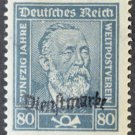 Germany Reich Weimar Republic Heinrich von Stephan Official stamps Overprint 1924 Germany Reich Weimar Republic Heinrich von Stephan Official stamps Overprint 1924