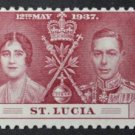 British Colonies Saint Lucia Coronation of King George VI 1937